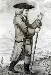 Dr. Johnson en su traje de viaje, 1786